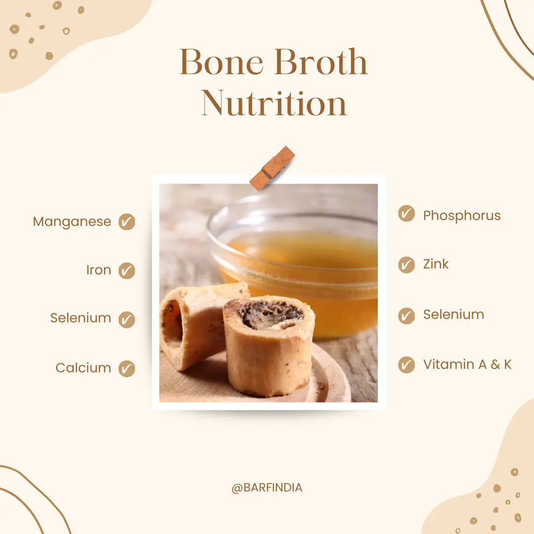 Bone broth for dogs