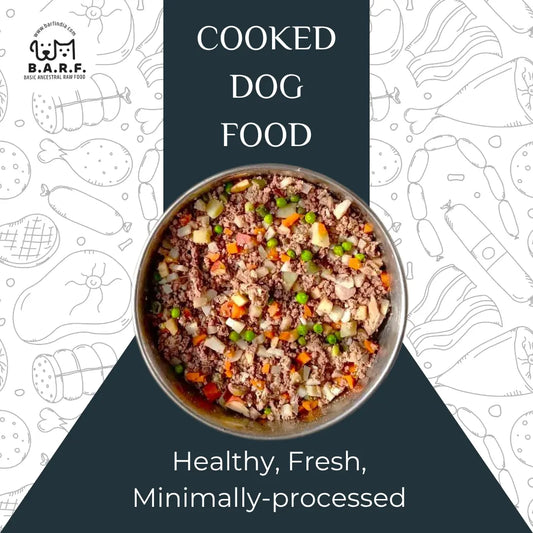 Cooked dog food