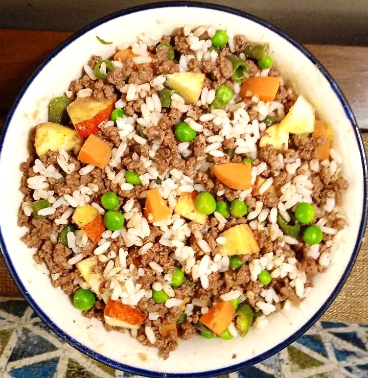 Premium Buffalo Meat and Brown Rice Recipe - Cooked Dog Food