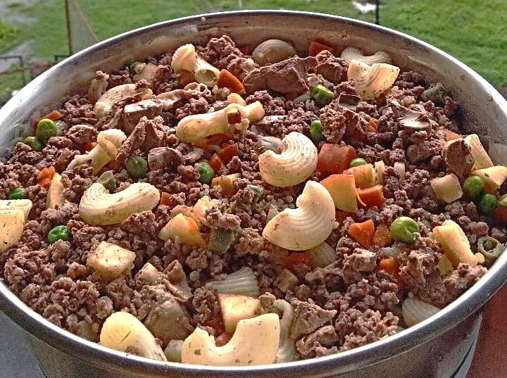 Premium Buffalo Meat and Macaroni Recipe - Cooked Dog Food
