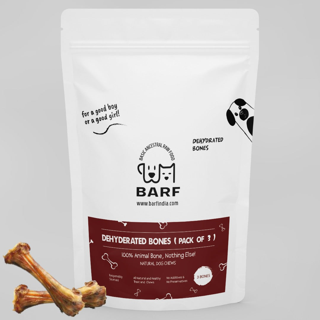 Dehydrated dog shop bones