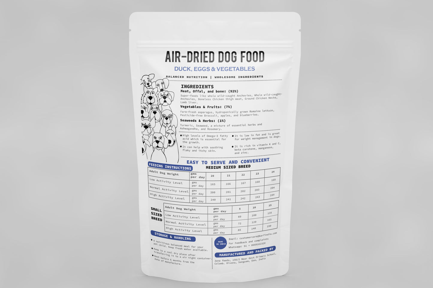 Air Dried Dog Food - Fish Recipe