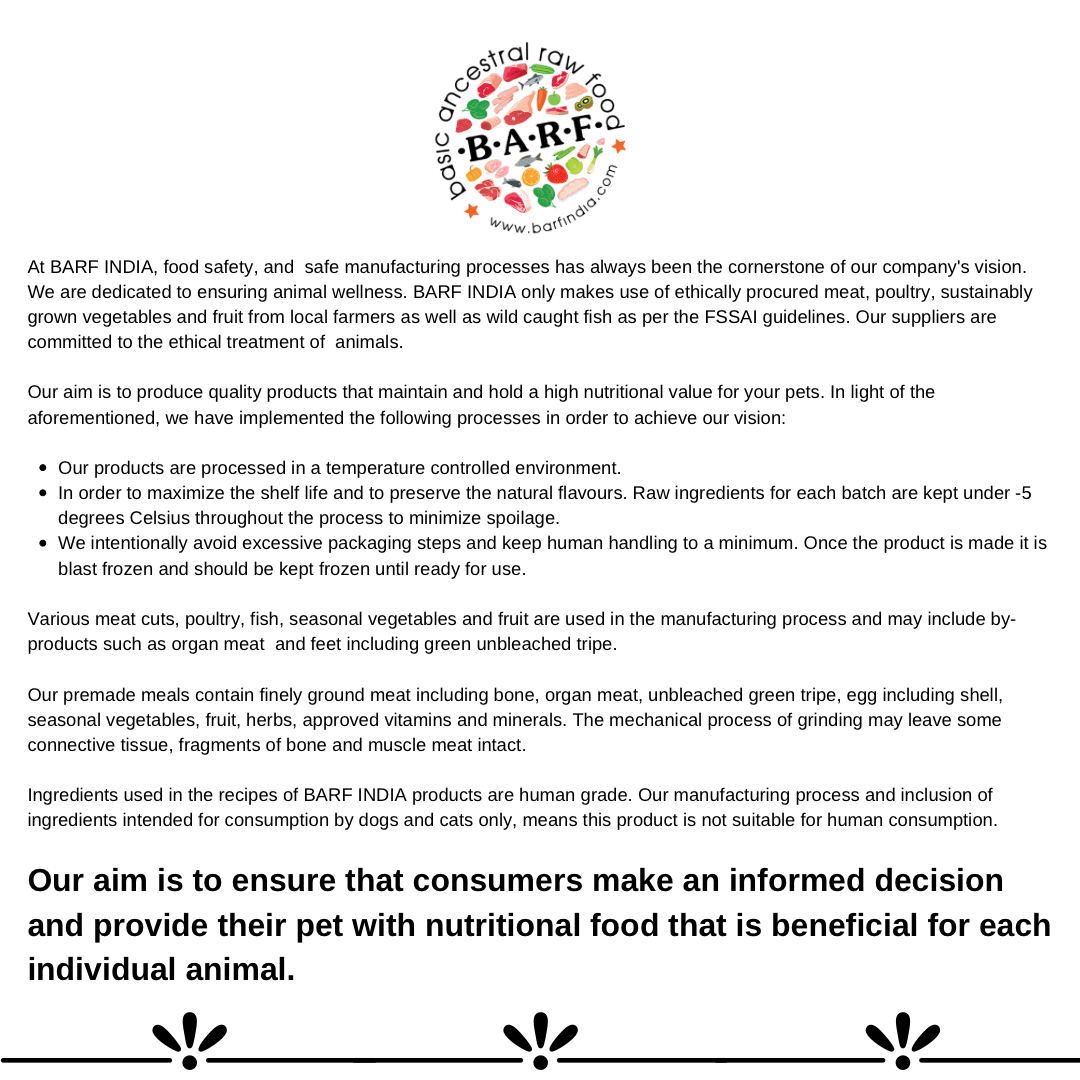 Check out www.barfindia.com’s Raw Dog Food - Cage-Free Chicken Recipe for Complete Nutrition—ethically made, premium raw dog food that's safe, balanced, and free from artificial additives.