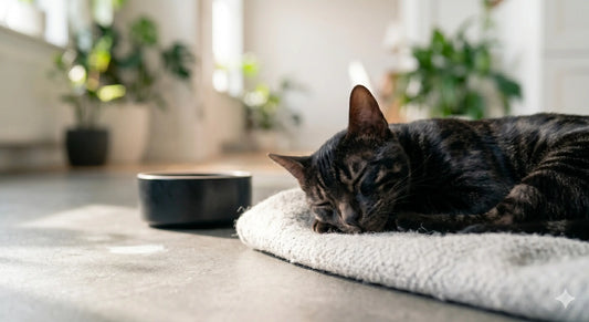 Grain-Free Cat Food. A happy cat