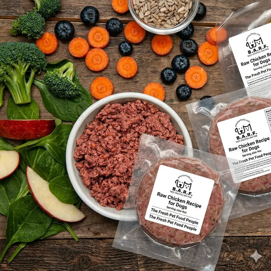 Raw Dog Food made by BARF India proudly displaced