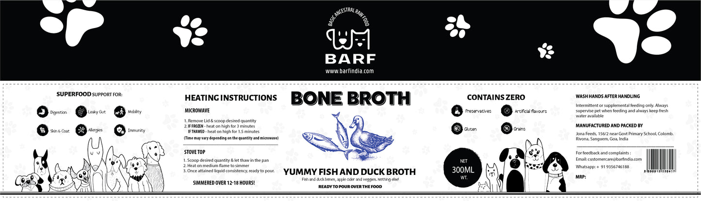 Yummy Duck & Fish Broth (Frozen)