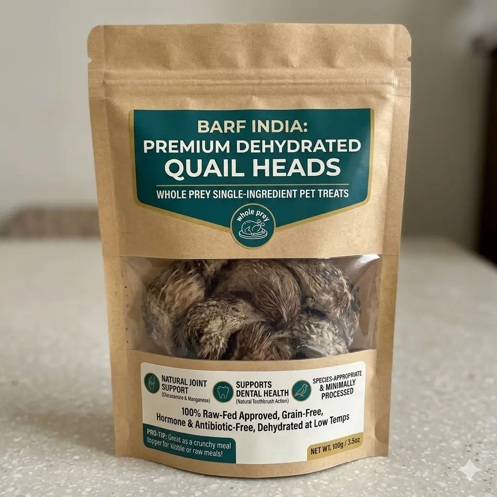 A resealable brown bag from www.barfindia.com labeled 