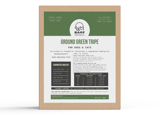 Frozen Fully Ground Green Tripe - 4kgs