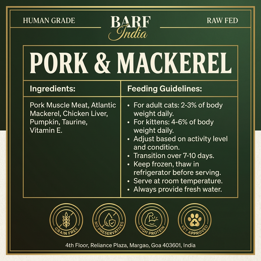 Premium Mackerel & Pork Cat Food