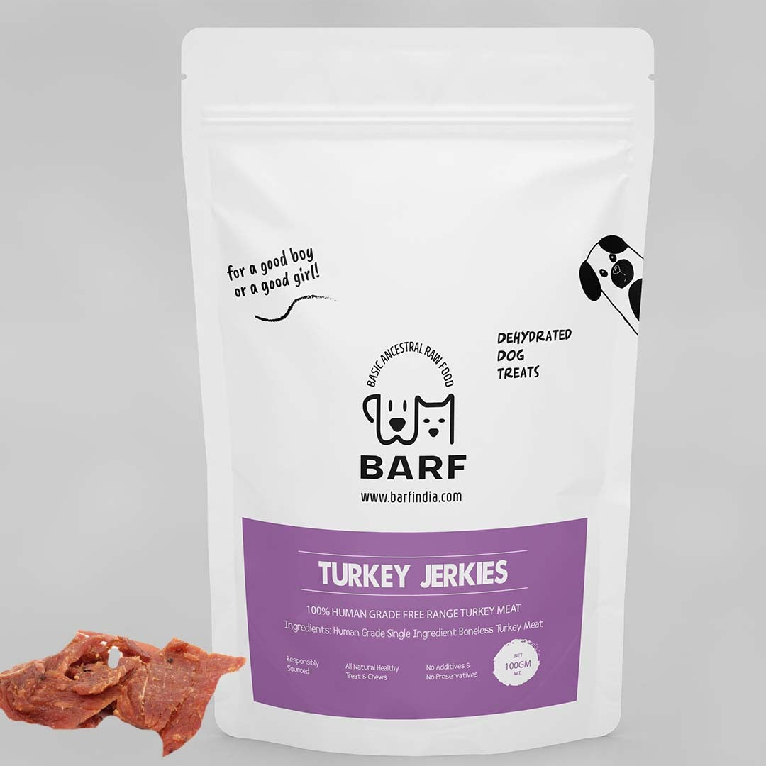 Turkey Jerky - 100 gms www.barfindia.com