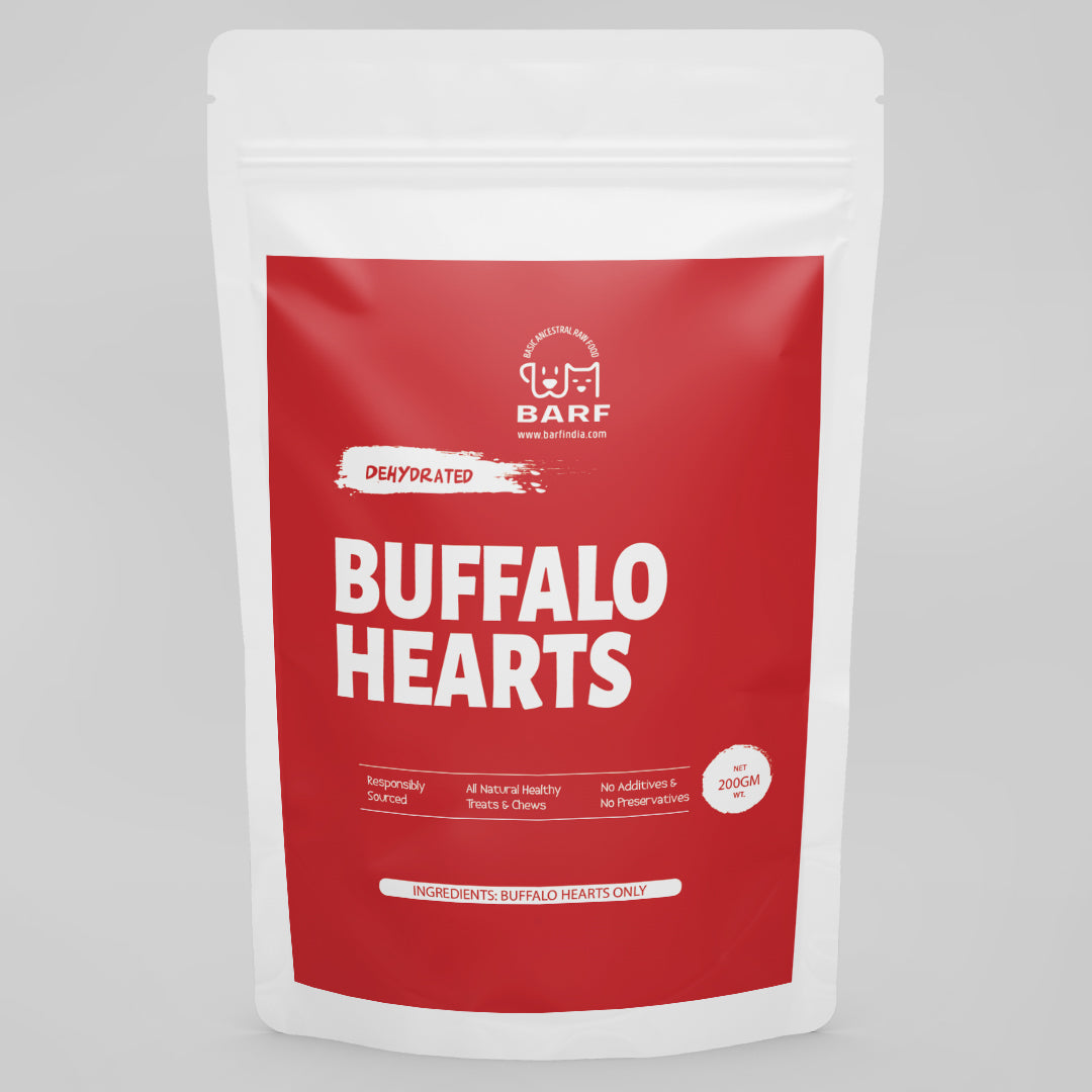 Buffalo Heart Slices - 100 gms www.barfindia.com