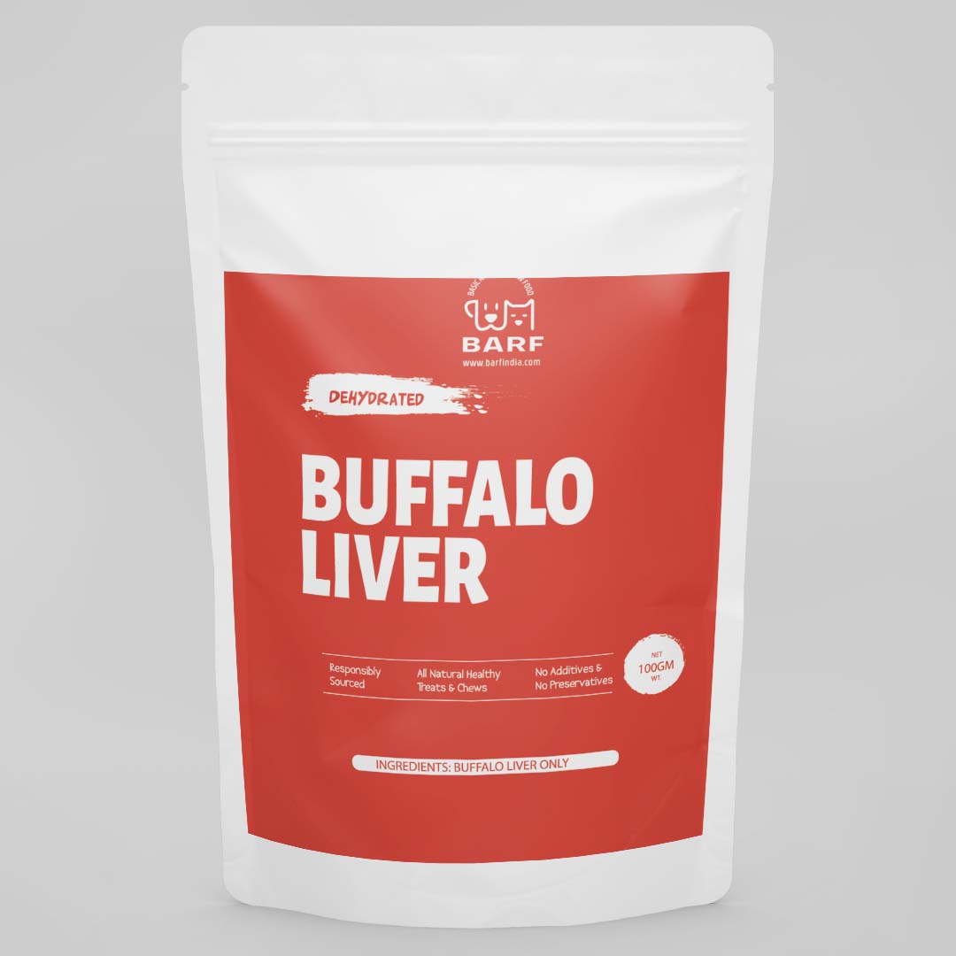 Dehydrated Buffalo Liver - 100 gms www.barfindia.com