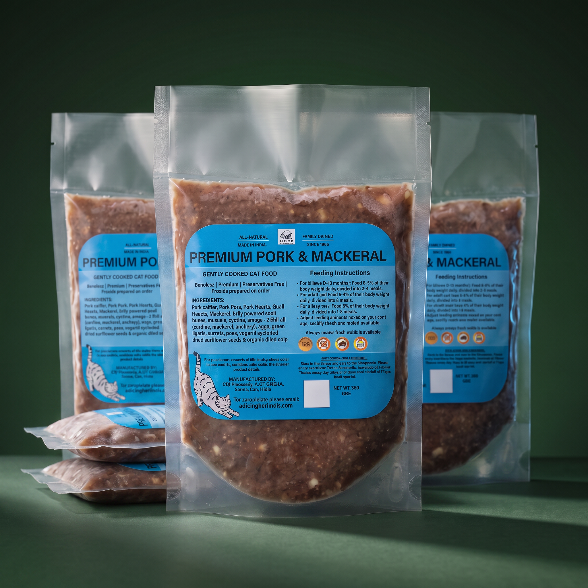 Premium Mackerel & Pork Cat Food