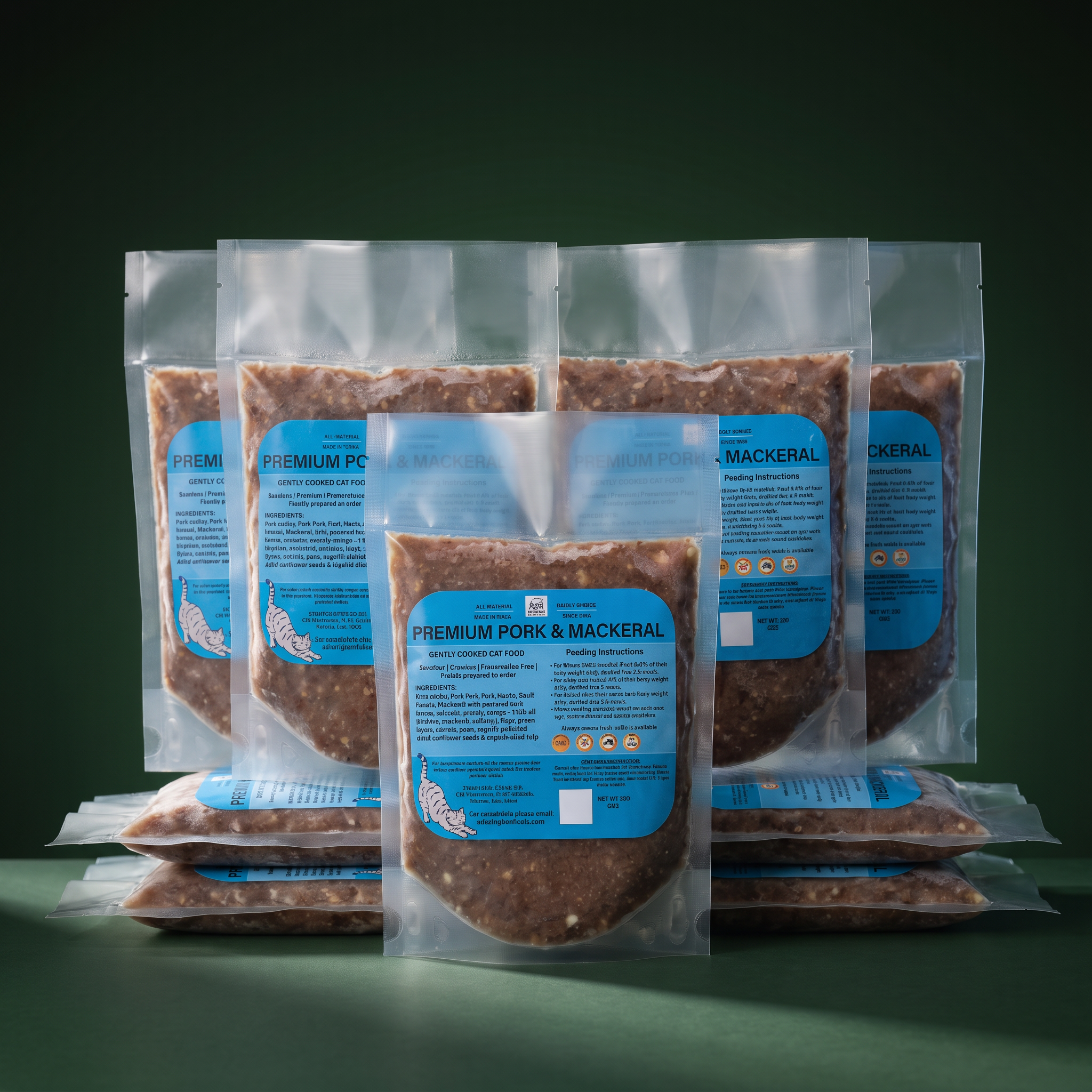 Premium Mackerel & Pork Cat Food